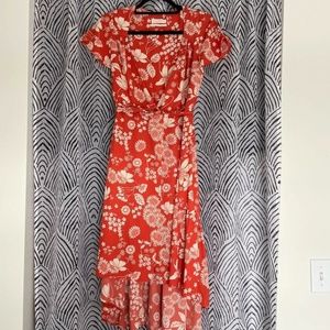 Urban Outfitters Orange Midi Summer Dress
